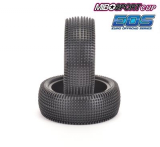 Schumacher Cactus 1/10 - 4WD Front Tyres - Yellow (1 pair)