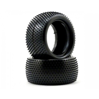 Schumacher Mini Pin - Rear Tyres - Yellow (1 pair)