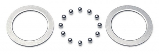 DIFF WASHER+ BALL STEEL 2.4 MM ( 2+12 ) SET