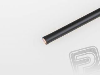 Kabel silikon 4.0mm2 1m (černý)